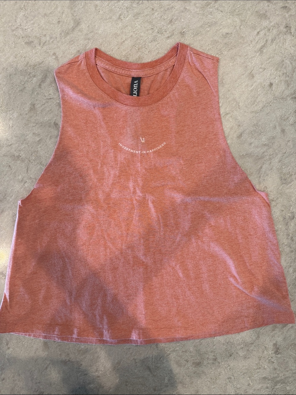 Vuori Dusty Coral Muscle Tee - Women's